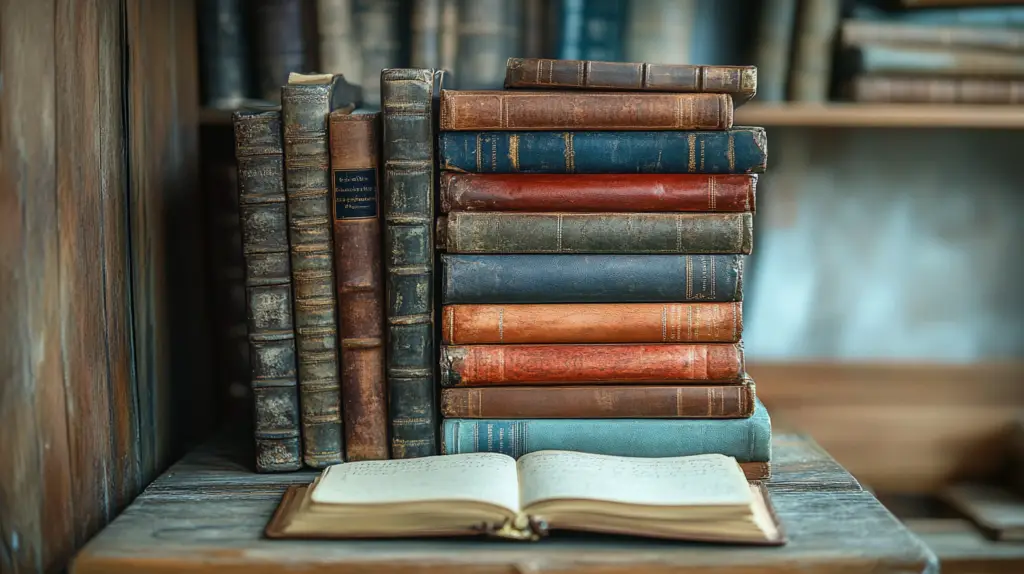 A meaningful collection of journals and books spanning years
