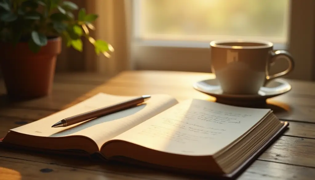 Person journaling in peaceful setting with natural light, demonstrating benefits of journaling for mental health